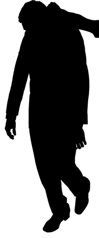 silhouette of figure carrying man on transparent background - Download Free Stock Videos Pikwizard.com