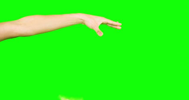 Hand Reaching Out on Green Screen Background - Download Free Stock Images Pikwizard.com