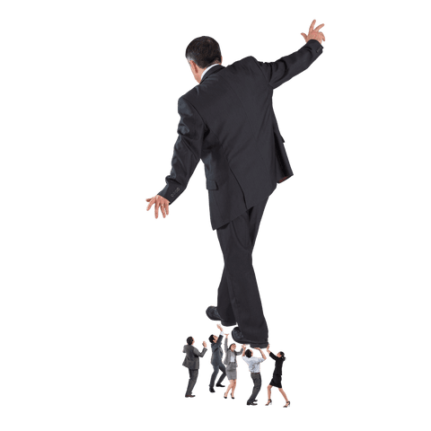 businessman standing high on group team collaboration transparent concept - Download Free Stock Videos Pikwizard.com