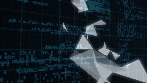 Dynamic Digital Interface with Geometric Shapes