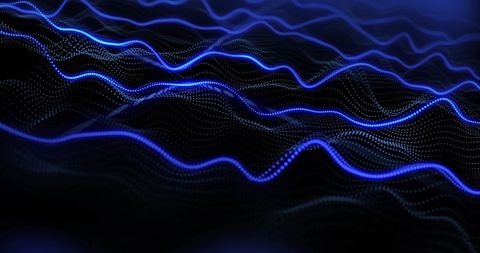 Abstract Glowing Lines on Black Background Representing Data Flow - Download Free Stock Images Pikwizard.com