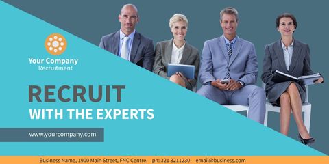 Professional Team Promotion for Recruitment Expertise - Download Free Stock Templates Pikwizard.com