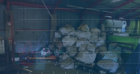 GREEN Spanish Flag Overlay with Industrial Recycling