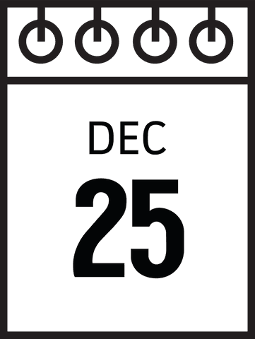 Transparent Calendar Icon with December 25 Date Marker - Download Free Stock Videos Pikwizard.com