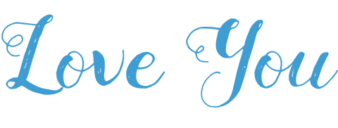 Romantic Script Text Love You with Blue Font on Transparent Background - Download Free Stock Videos Pikwizard.com