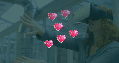 Augmented Reality Fun with Heart Emoji Animations