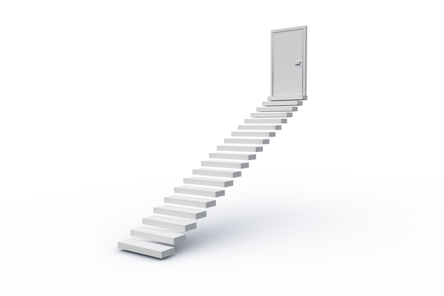 White Stairs Leading to Door on Transparent Background - Download Free Stock Videos Pikwizard.com