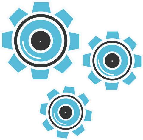 blue cogwheels on transparent background for industrial concepts - Download Free Stock Videos Pikwizard.com