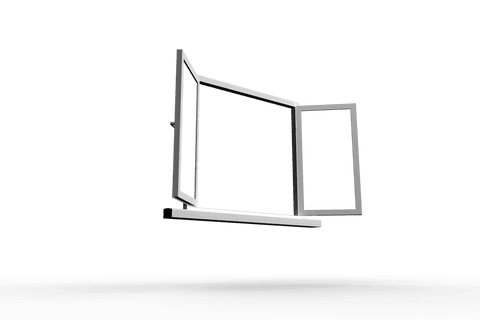 minimalist open window illustration on transparent background - Download Free Stock Videos Pikwizard.com