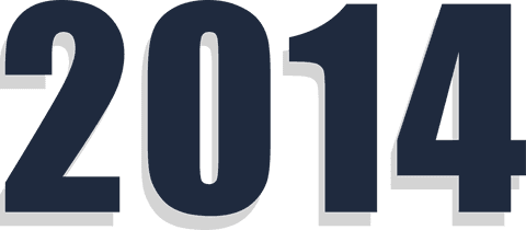 Dark Blue 2014 Text Vector on Transparent Background - Download Free Stock Videos Pikwizard.com