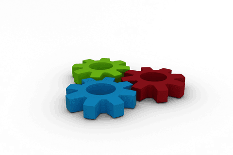 Colorful Cogs on Transparent Background for Industry Concept - Download Free Stock Videos Pikwizard.com