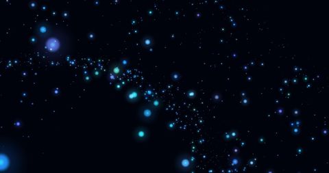 Hypnotic Blue Glowing Sparkles on Black Background - Download Free Stock Images Pikwizard.com