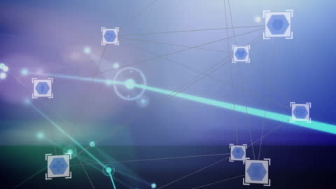 Digital Network Connections Concept