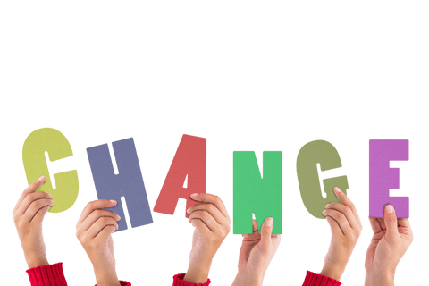 hands holding change letters on transparent background for concept design - Download Free Stock Videos Pikwizard.com