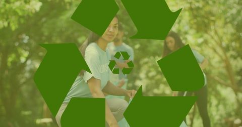 Eco-Friendly Volunteers Segregating Waste in Nature - Download Free Stock Images Pikwizard.com