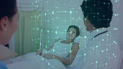 Medical Futuristic Interface Animated Data Healthcare Interaction