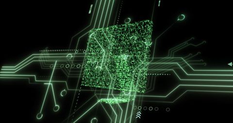 Futuristic Digital Data Processing Visualization - Download Free Stock Images Pikwizard.com