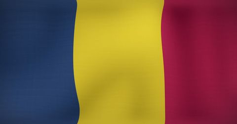 Waving Romanian Flag Symbolizing National Identity and Pride