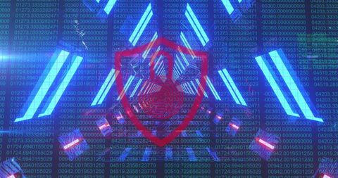 Cyber Security Concept with Digital Shield and Code Matrix - Download Free Stock Images Pikwizard.com