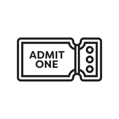simple black event ticket vector on transparent background - Download Free Stock Videos Pikwizard.com