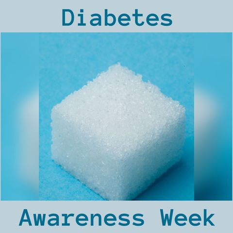 diabetes awareness week emphasized with sugar cube - Download Free Stock Templates Pikwizard.com