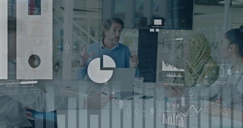 Diverse Team Analyzing Financial Data on Digital Interface - Download Free Stock Images Pikwizard.com