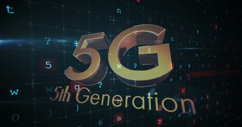 5th Generation 5G Technology with Cybersecurity Theme - Download Free Stock Images Pikwizard.com