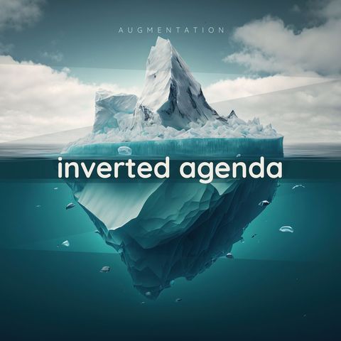 augmentation inverted agenda music album cover with submerged iceberg - Download Free Stock Templates Pikwizard.com