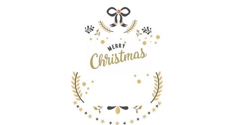 festive merry christmas greeting with elegant floral design - Download Free Stock Images Pikwizard.com