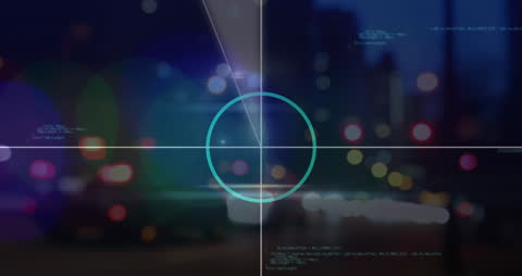 Cybersecurity Theme with Traffic Animation