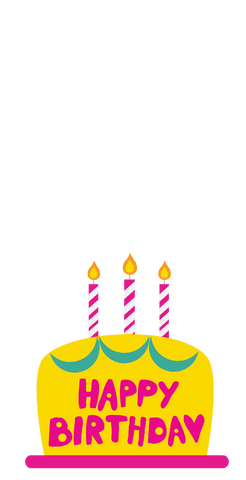 colorful birthday cake with candles on transparent background - Download Free Stock Videos Pikwizard.com