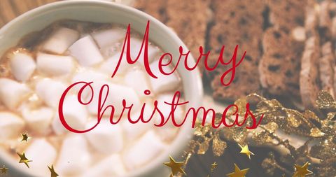 Festive Christmas Hot Chocolate with Marshmallows