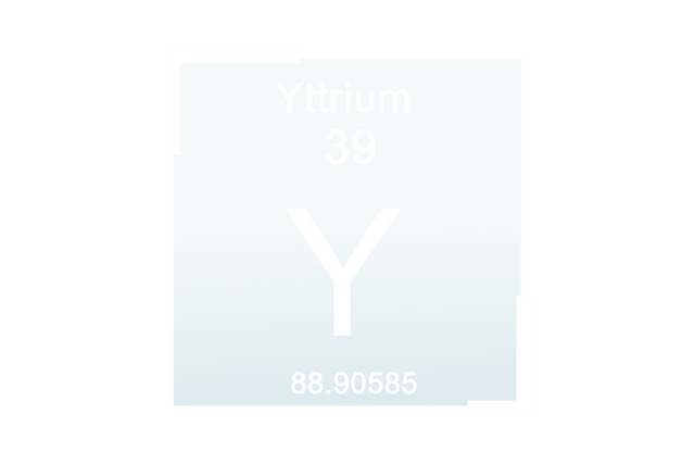 Yttrium Element Symbol on Transparent Background with Atomic Number - Download Free Stock Videos Pikwizard.com