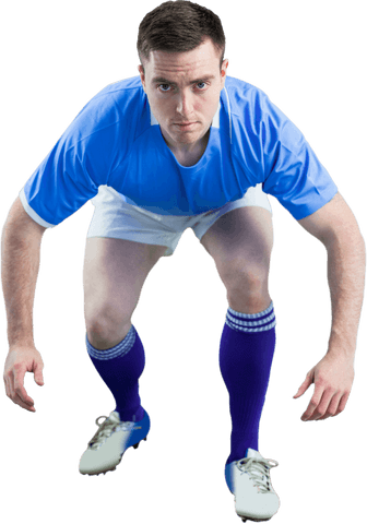transparent portrait of focused rugby player ready for action - Download Free Stock Videos Pikwizard.com