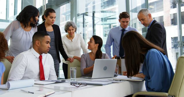 Multiracial Business Team Strategizing in Modern Conference Room - Download Free Stock Images Pikwizard.com