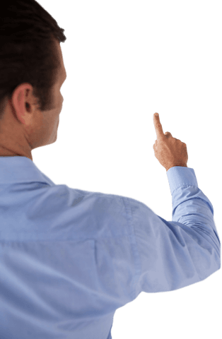 Businessman Using Transparent Virtual Interface - Download Free Stock Videos Pikwizard.com