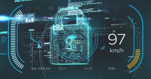 Holographic Cybersecurity Interface with Digital Data Analytics - Download Free Stock Images Pikwizard.com