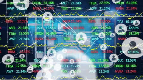 Digital Network Connections with Financial Data Overlay