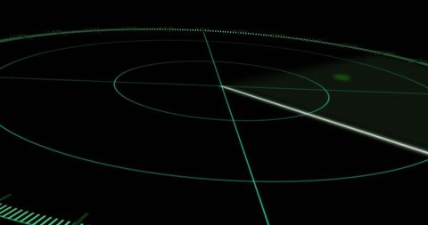 Radar Interface with Moving Spots on Black Background - Download Free Stock Images Pikwizard.com