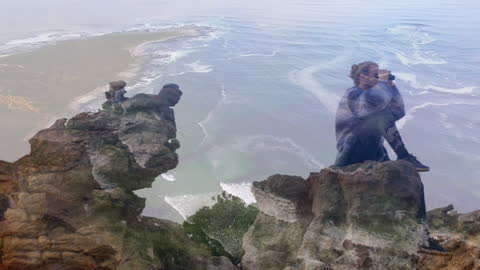 Blending Visions: Hiking and Ocean Horizons