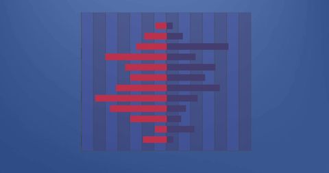 abstract representation of statistical data processing on blue background - Download Free Stock Images Pikwizard.com