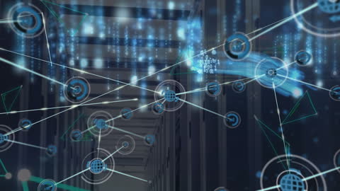Global Network Connections Over Computer Servers