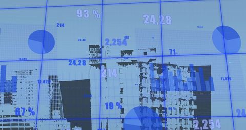 digital financial growth concepts over urban landscape - Download Free Stock Images Pikwizard.com
