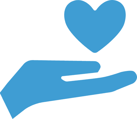 transparent blue hand holding heart symbol of care and compassion - Download Free Stock Videos Pikwizard.com