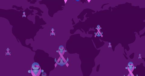 Awareness Ribbons Highlight National Cancer Day on World Map