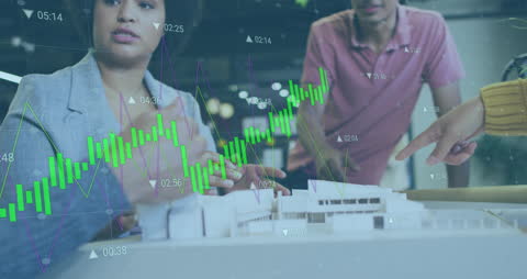 Collaborative Business Strategy and Data Analysis in Modern Office