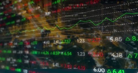 Stock Market Graphs Over Cityscape Depicting Global Financial Trends - Download Free Stock Images Pikwizard.com
