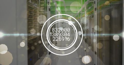 Digital Data Overlay in Modern Server Room Environment - Download Free Stock Images Pikwizard.com