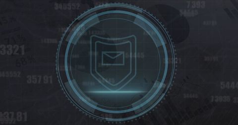 Futuristic Digital Shield Symbolizing Cybersecurity Protection - Download Free Stock Images Pikwizard.com