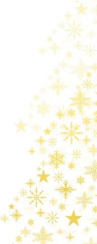 transparent golden christmas tree with starry decorations - Download Free Stock Videos Pikwizard.com